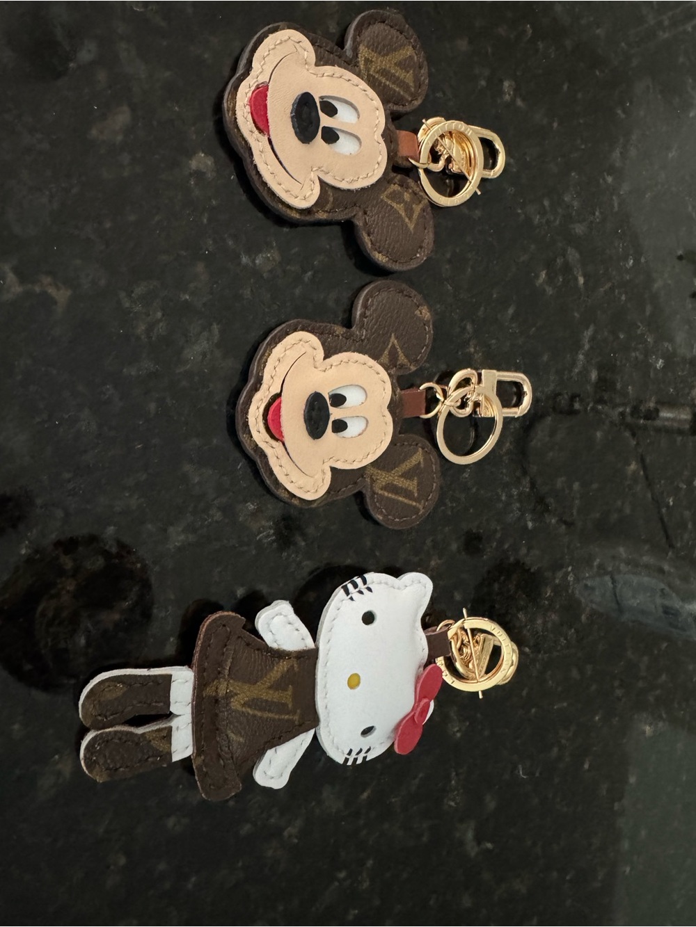 Authentic Upcycled LV bag charms